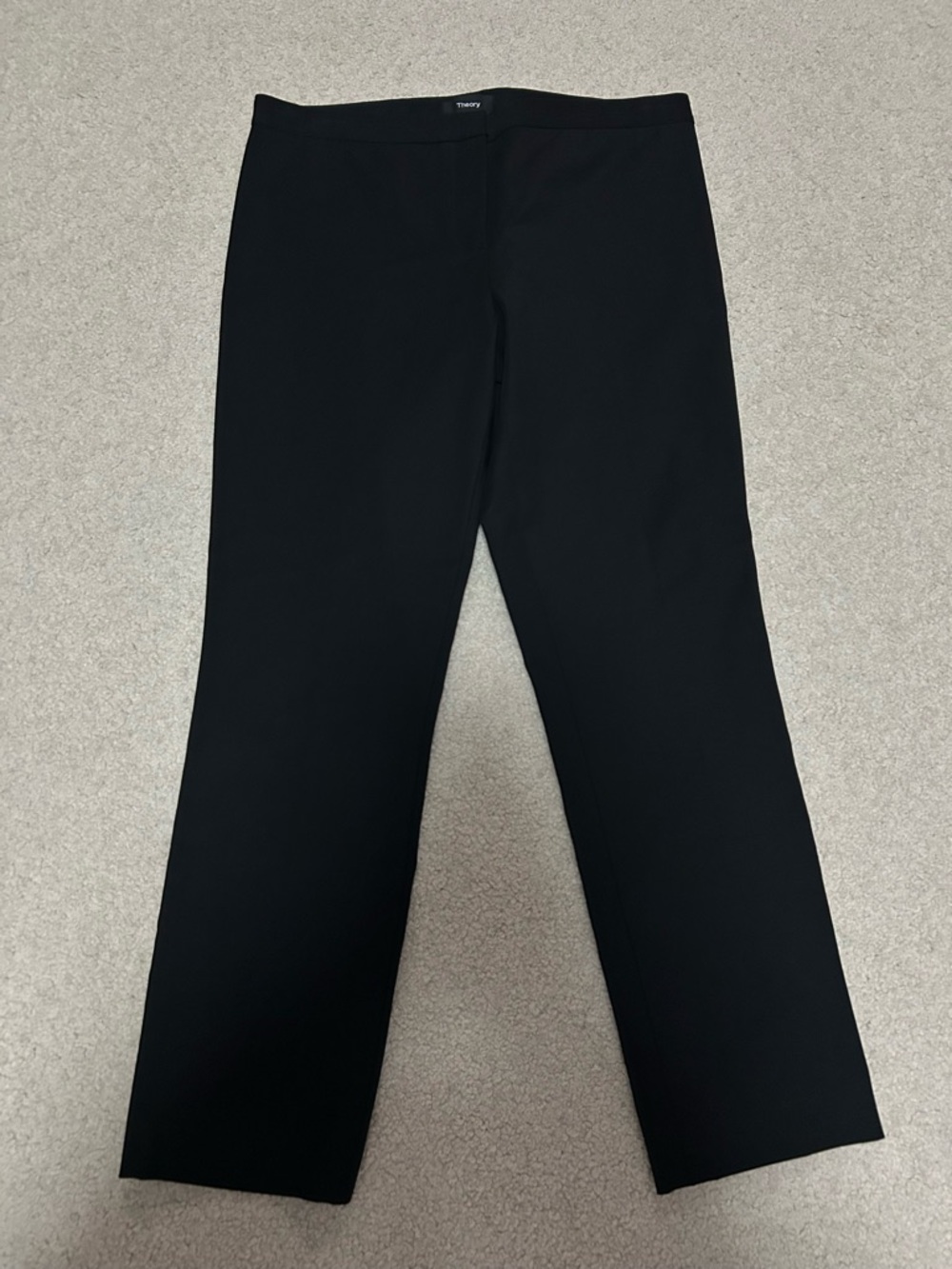 Theory Black Straight Trousers